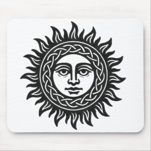 Mousepad Sigilo do Rosto Solar – Emblema do Sol Negro