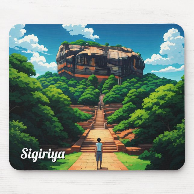 Mousepad Sigiriya Rock Fortress Sri Lanka (Frente)