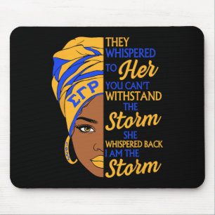 Mousepad Sigma Gamma Rho Trioridade História Negra Mulheres