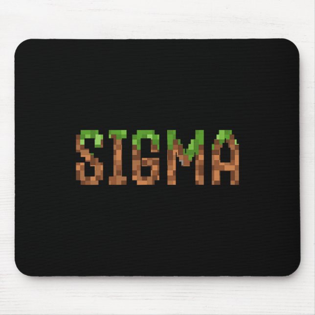 Mousepad Sigma - Retro Video Game Pixel Art 8-bit Pc Gamer  (Frente)