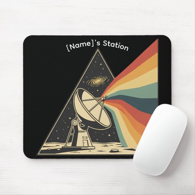 Mousepad Signal Received - Custom Streamer Station Desk Mat (Com mouse)