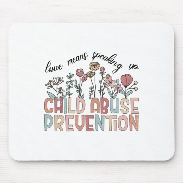Mousepad Significa Falar Sobre Prevenção Contra Abuso Infan (Frente)