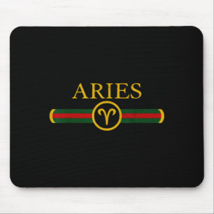 Mousepad signo do zodíaco áries aniversário horóscopo nasci