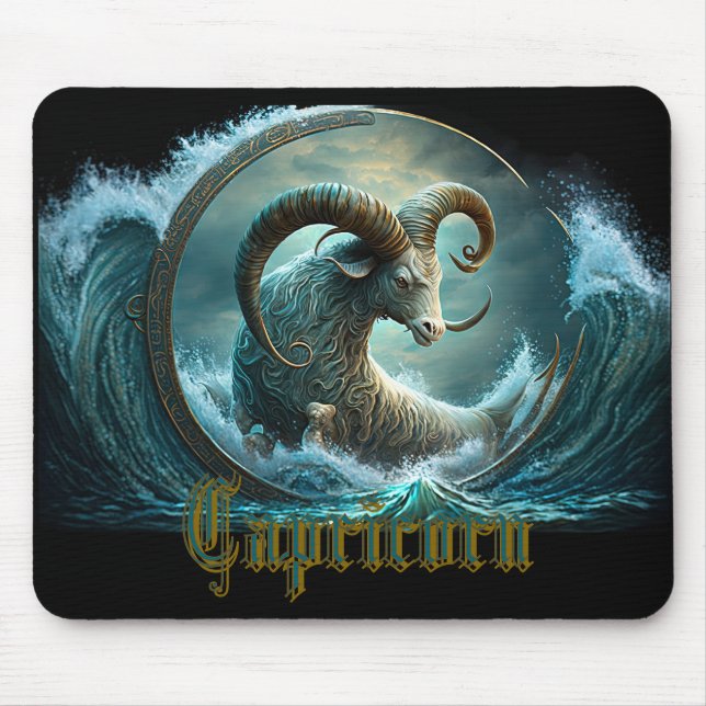 Mousepad Signo Zodiacal de Capricórnio (Frente)