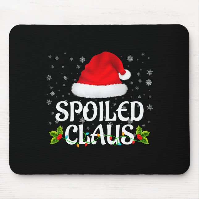 Mousepad Siled Claus Christmas Lights Santa Pajama Family M (Frente)