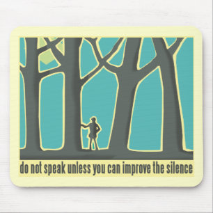 Mousepad Silêncio em Floresta