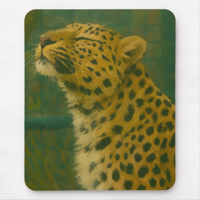 Mousepad Silêncio iluminado por Sol - Colapso de Leopardo n (Frente)