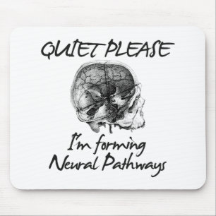 Mousepad Silêncio por favor: Eu estou formando caminhos