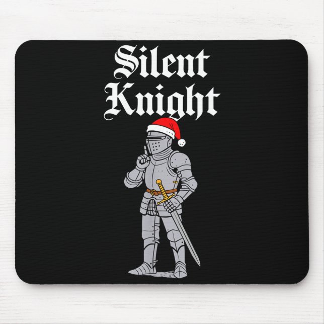 Mousepad Silent Santa Knight Christmas Medieval Costume Men (Frente)