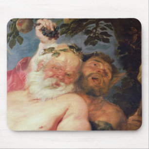 Mousepad Silenus bêbedo apoiado por Satyrs, c.1620