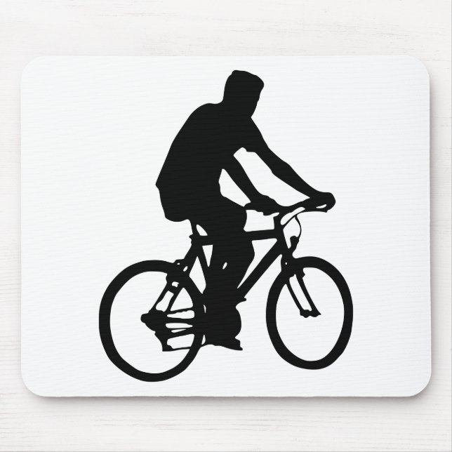 Mousepad Silhouette biciclo (Frente)