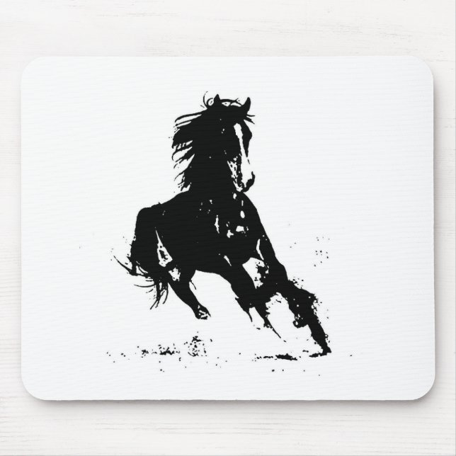 Mousepad Silhouette de Cavalo (Frente)
