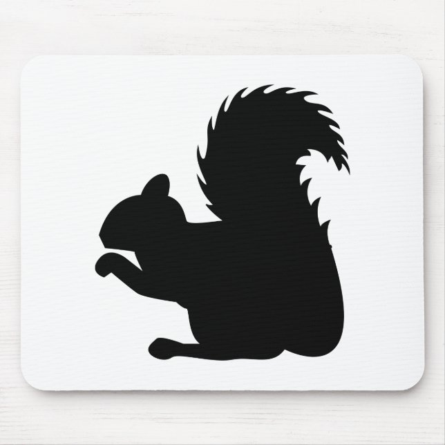 Mousepad Silhouette de Esquilo (Frente)