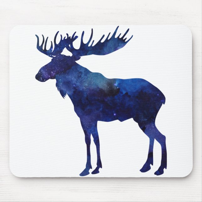 Mousepad Silhouette de Moose Azul (Frente)