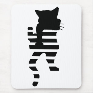 Mousepad Silhouette Gato Preto