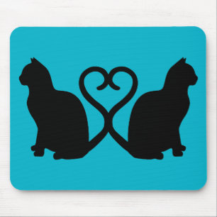 Mousepad Silhouette Heart de Dois Gatos