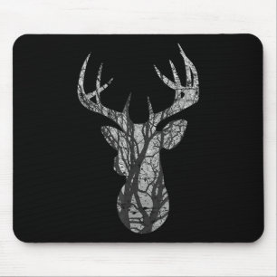 Mousepad Silhouos de Veado de Oito Pontos Silhuds Woodlands