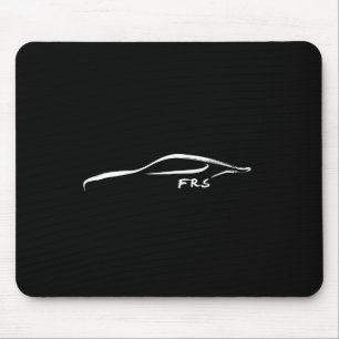 Mousepad Silhueta branca do Brushstroke de FR-S