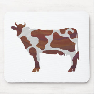 Mousepad Silhueta branca e castanha