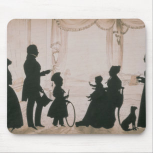 Mousepad Silhueta da família de Camsie de