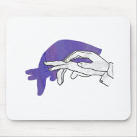 Silhueta Da Mão Tamanduá Roxo
