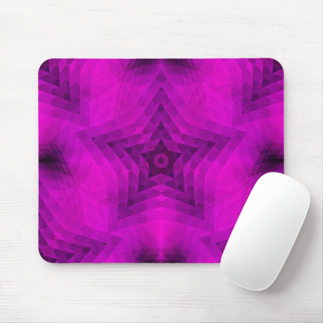Mousepad Silhueta de Árvore de Natal e Gradiente de Estrela (Com mouse)