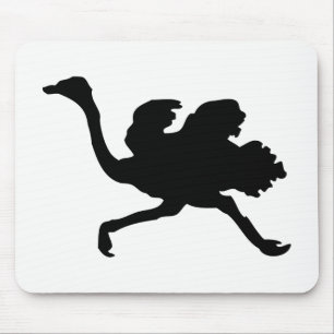 Mousepad Silhueta de Avestruz