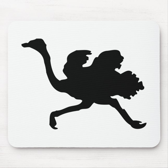 Mousepad Silhueta de Avestruz (Frente)