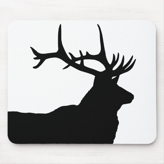 Mousepad Silhueta de Cabeça de Alce (Frente)