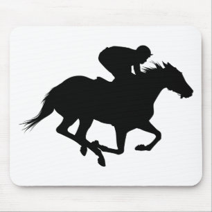 Mousepad Silhueta de Cavalo de Corrida
