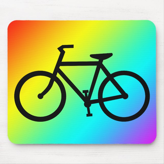 Mousepad silhueta de ciclismo (Frente)