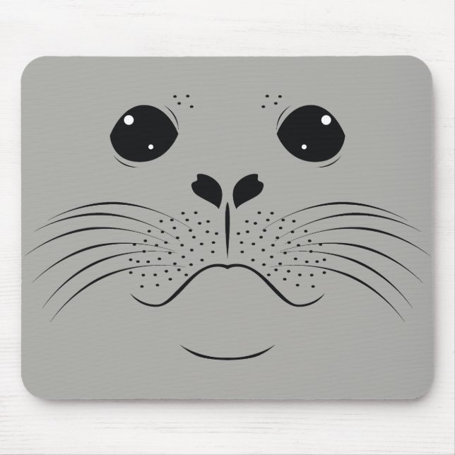 Mousepad Silhueta de foca (Frente)