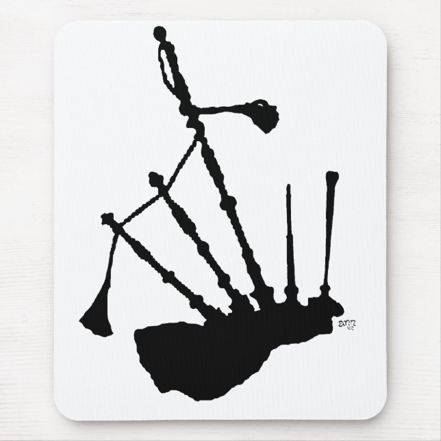 Mousepad Silhueta de Gaita de Foles (Frente)
