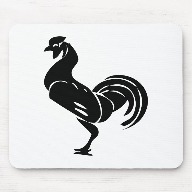 Mousepad Silhueta de galo (Frente)