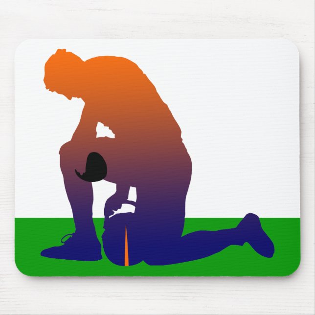 Mousepad silhueta de jogador de futebol (Frente)