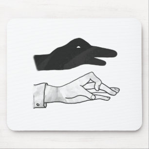 Mousepad Silhueta de Mão de Pato