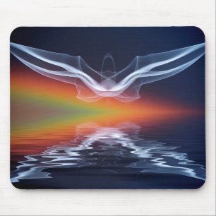 Mousepad Silhueta de Morcego Abstrato