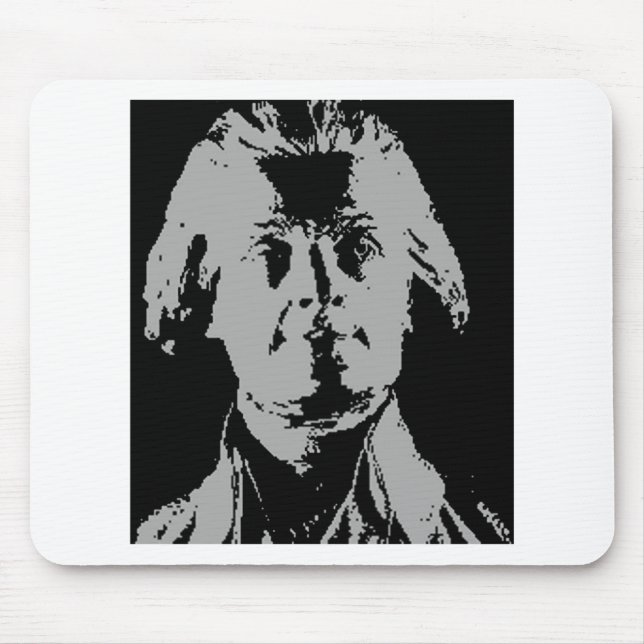 Mousepad Silhueta de Thomas Jefferson (Frente)