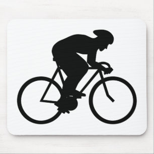 Mousepad Silhueta do ciclista