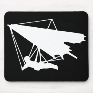 Mousepad silhueta do deslizamento de cair