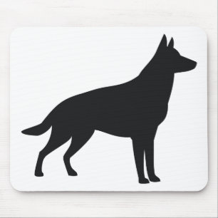Mousepad Silhueta do german shepherd