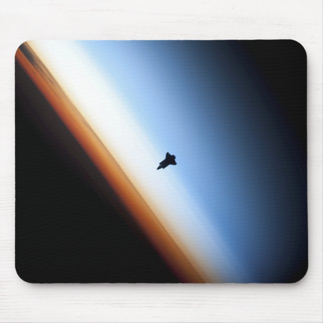 Mousepad Silhueta do ônibus espacial Endeavor (Frente)