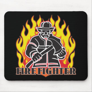Mousepad Silhueta do sapador-bombeiro