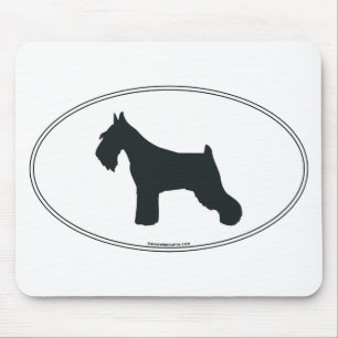 Mousepad Silhueta do Schnauzer