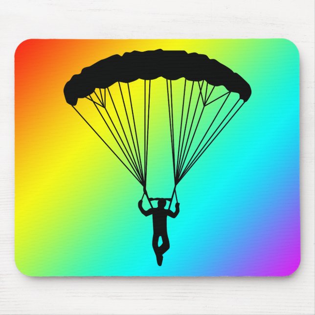 Mousepad silhueta do skydiver (Frente)