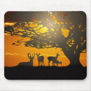 Mousepad Silhueta dos cervos