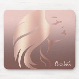 Mousepad Silhueta Facial de Garota Legal - Personalizada