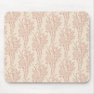 Mousepad Silhueta Floral Espalhada Botânica Areia Quente