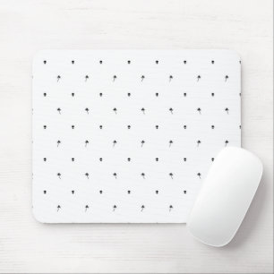 Mousepad Silhuetas Pretas de Palmeiras e Alienígenas