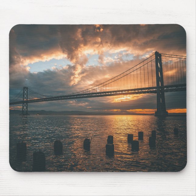 Mousepad Silhuette da ponte Ouro Gate (Frente)